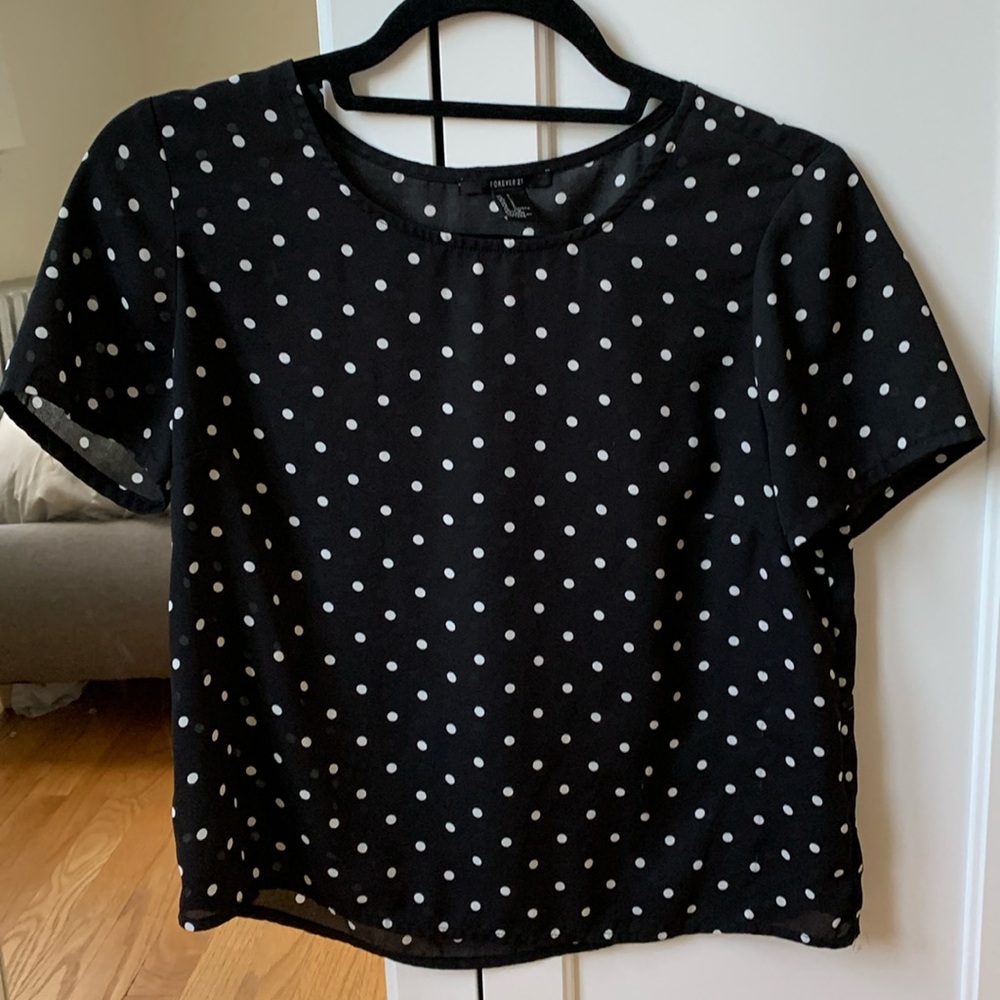 FOREVER21 polka dots top
